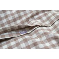 Постільна білизна Lotus Home - Checked Gingham кава євро