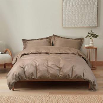 Постільна білизна сатин premium Lotus Home - Dakota Modern кава