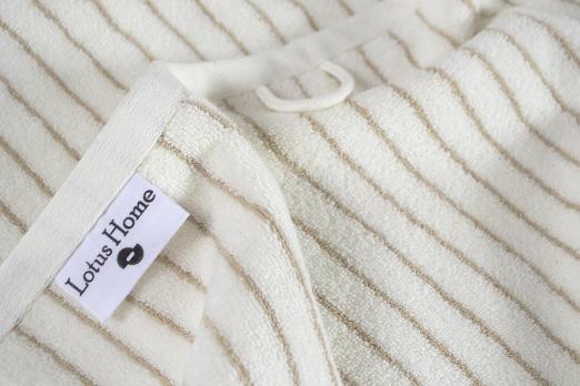 Рушник махровий Готель Premium Microcotton Stripe Ecru-Kahve Lotus Home