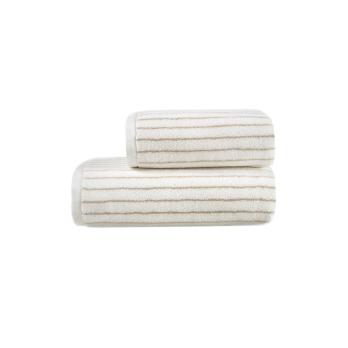 Рушник махровий Готель Premium Microcotton Stripe Ecru-Kahve Lotus Home