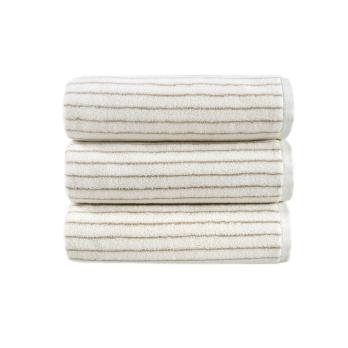Рушник махровий Готель Premium Microcotton Stripe Ecru-Kahve Lotus Home