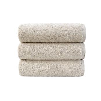 Рушник махровий Organic natural Lotus Home бежевий