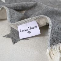 Плед Lotus Home - Star throw чорний 130*170