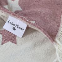 Плед Lotus Home - Star throw бургунді 130*170