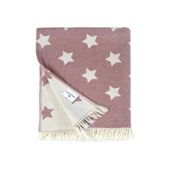 Плед Lotus Home - Star throw бургунді 130*170
