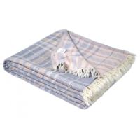Покривало піке Lotus Home - Checked Caledonia Blue (Туреччина), 190 х 225 см