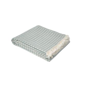 Покривало Lotus Home - Checked Gingham зелений 190*225