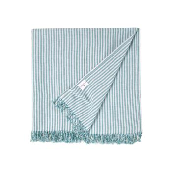 Рушник Lotus Home Pestemal - Argosa stripe 85*175 emerald смарагдовий