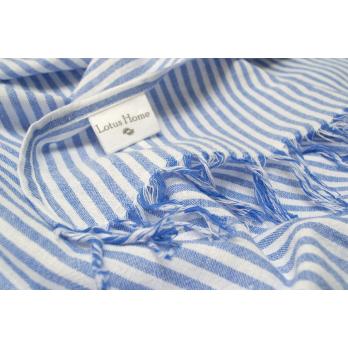 Рушник Lotus Home Pestemal - Argosa stripe 85*175 синій
