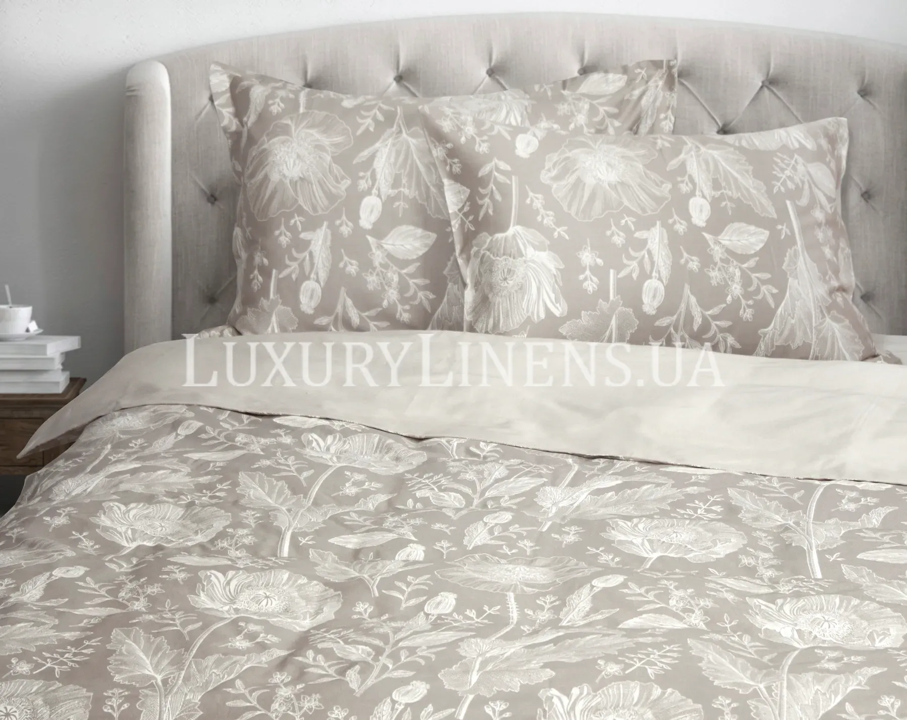 Комплект постільної білизни LUXURY LINENS Amapolas, Двоспальий
