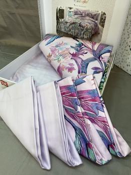 Односпальний комплект TAC Galena Lilac Сатин-Digital