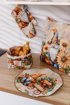 Кошик для хліба Гарбузові гноми