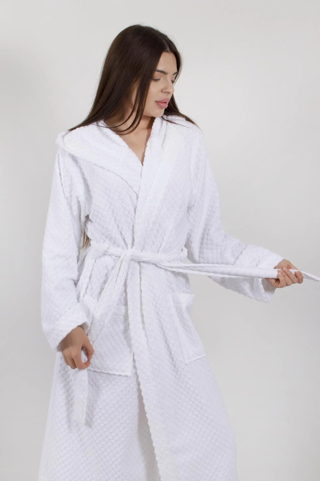 Халат Lotus Home Larna S/M Білий