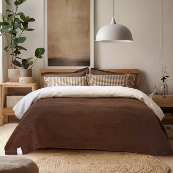 Плед Lotus Home - Infinity коричневий 200*220