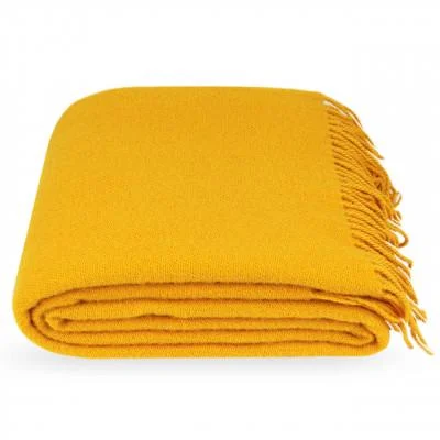 Плед руно 140х200 см Жовтий