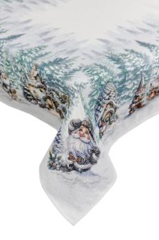 Новорічна гобеленова скатертина Казкові гноми