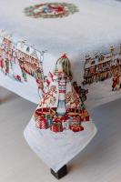 Новорічна гобеленова скатертина Carousel