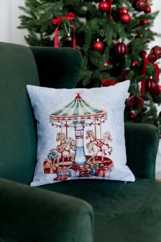 Новорічна декоративна подушка Carousel Карусель