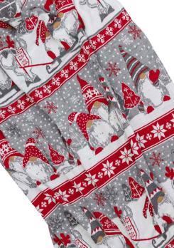 Новорічний плед в'язаний Веселі гноми