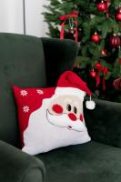 Подушка декоративна в'язана Святий Миколай