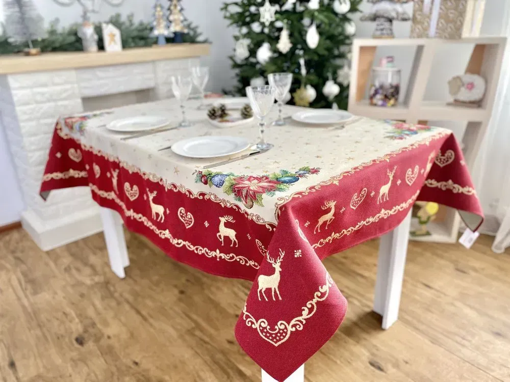 Скатертина гобеленова RUNNER488 Новорічна фантазія Limaso