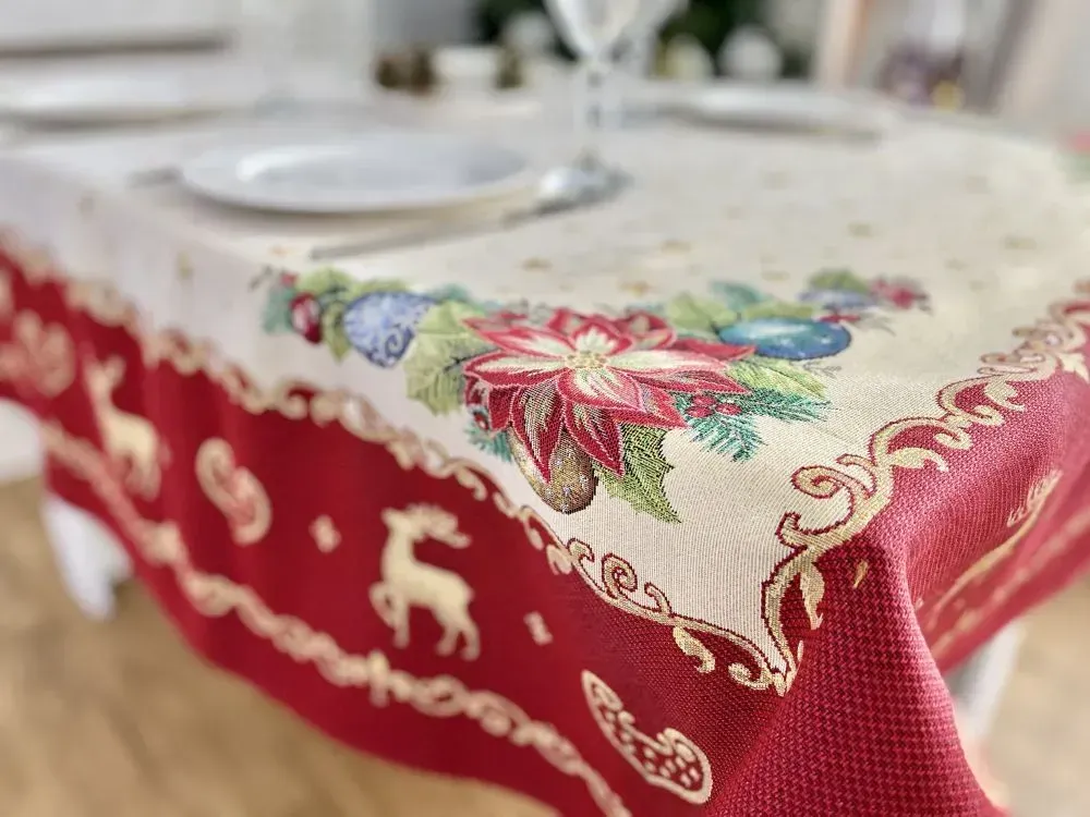 Скатертина гобеленова RUNNER488 Новорічна фантазія Limaso
