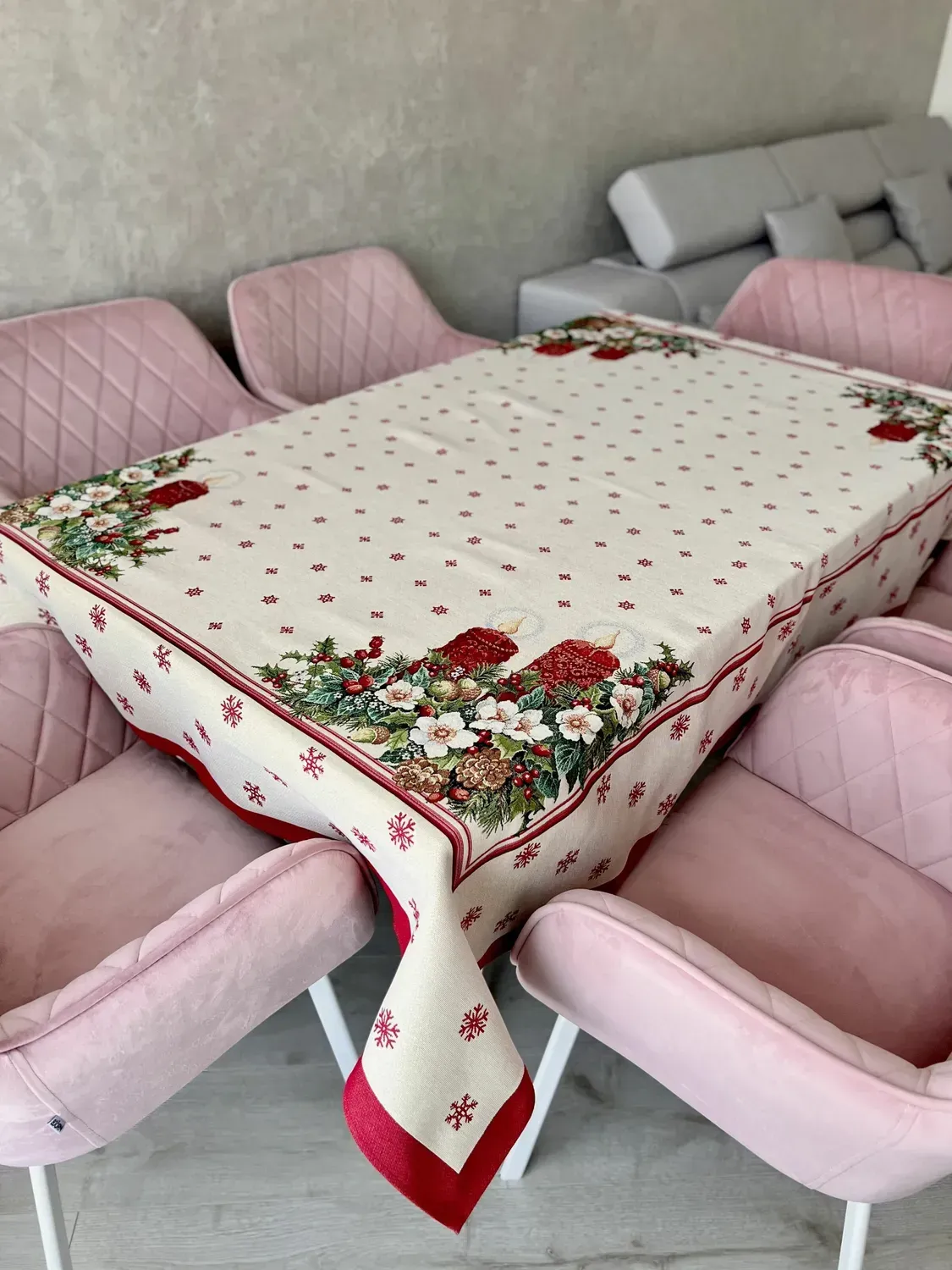 Скатертина гобеленова RUNNER242 Різдвяна свічка Limaso