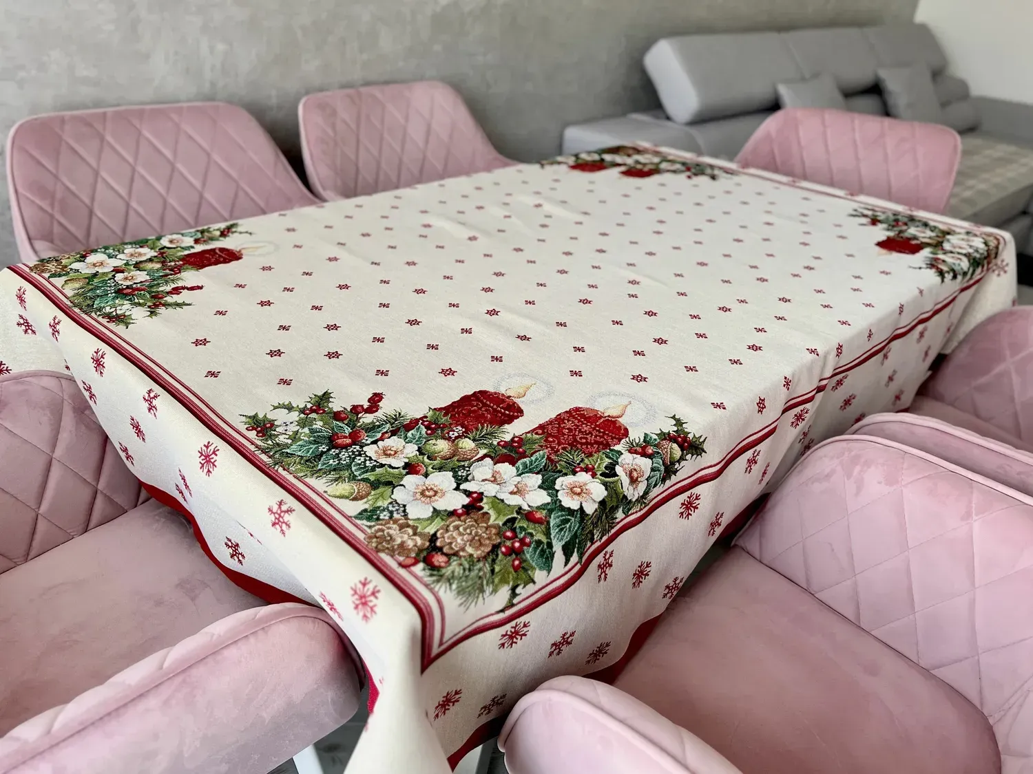 Скатертина гобеленова RUNNER242 Різдвяна свічка Limaso