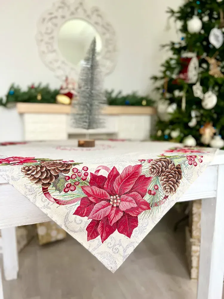 Скатертина гобеленова RUNNER1198 Різдвяник Limaso