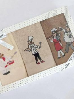 Комплект кухонних махрових рушників 3 в 1 MAISON D`OR Brunch