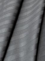 Простирадло на резинці Lighthouse Sateen Stripe  Antracit