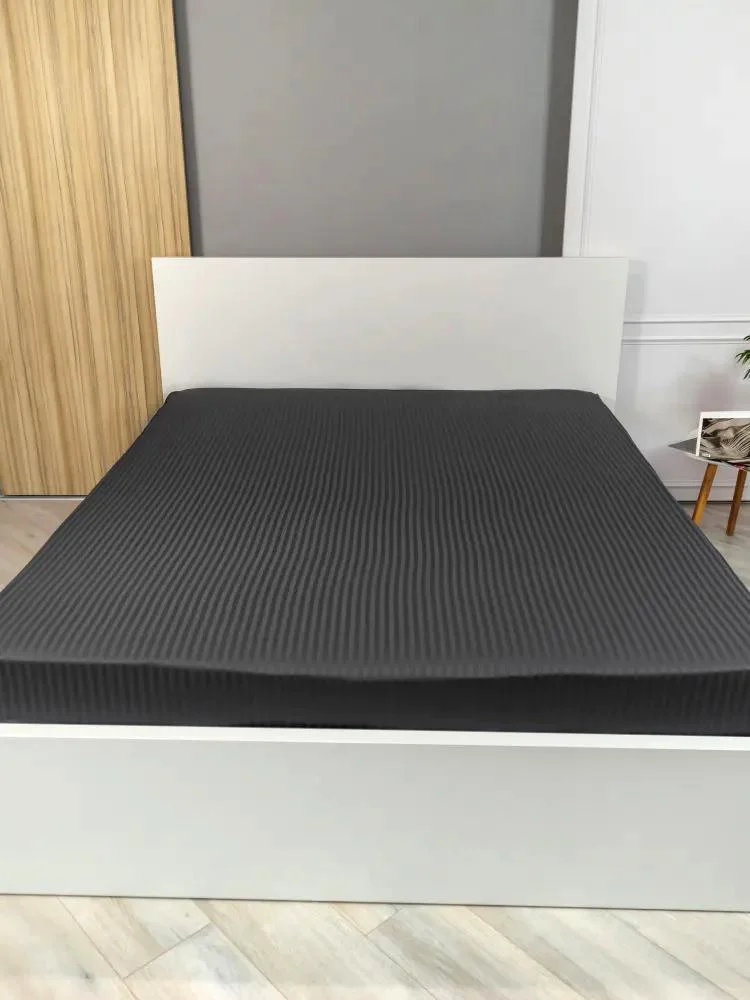 Простирадло на резинці Lighthouse Sateen Stripe  Antracit