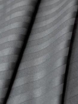 Простирадло на резинці Lighthouse Sateen Stripe  Antracit