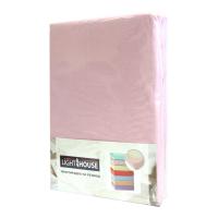 Простирадло на рез.трикотажне LH Jersey Premium 180*200+25 т.рожевий