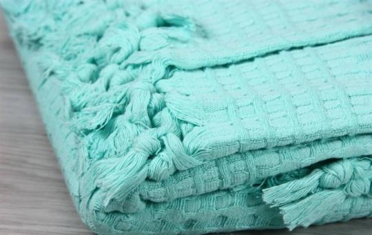 Покривало піку IzziHome Checkers М'ятне 220*240