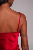 Набір шовковий жіночий топ та шорти з мереживом, бордо.