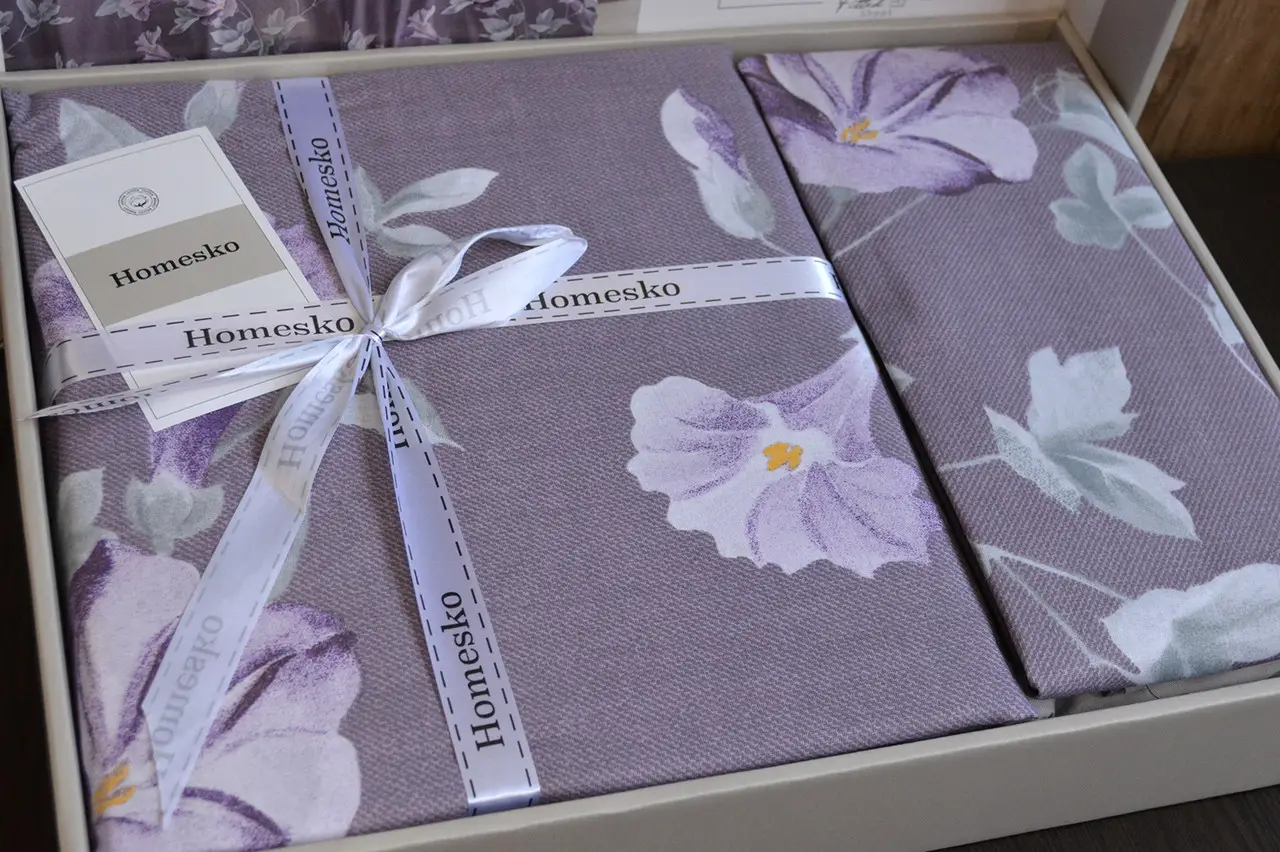 Постільна білизна ALTINBASAK Satino Purple 200x220/240x260/50x70-2 100% бавовна