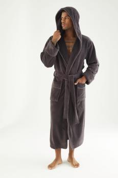 Чоловічий халат Nusa ns 7230 kaya довгий з капюшоном