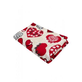 Плед трикотажний Серця Love Прованс 130х170 см Різнокольоровий