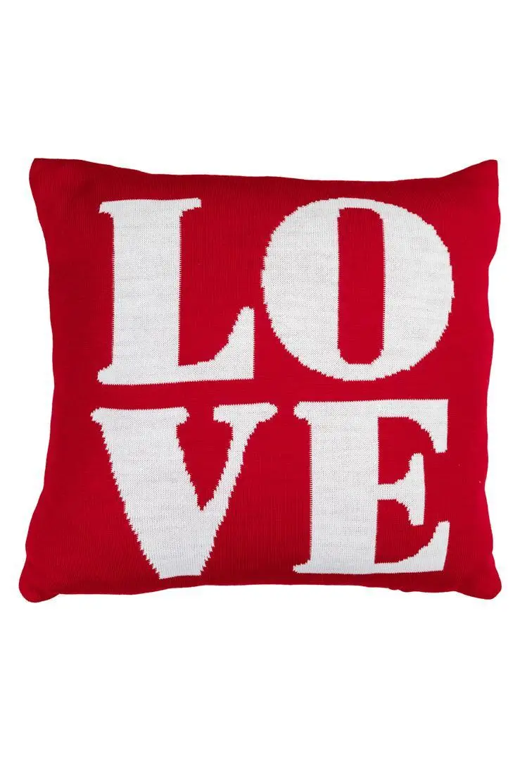 Декоративна подушка в'язана LOVE