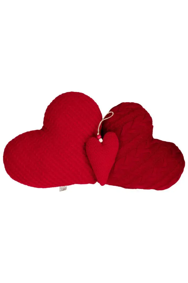 В'язана подушка Серце