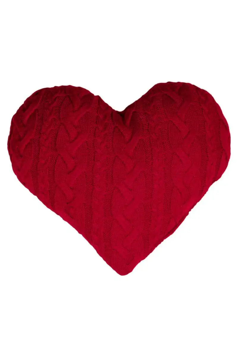 В'язана подушка Серце