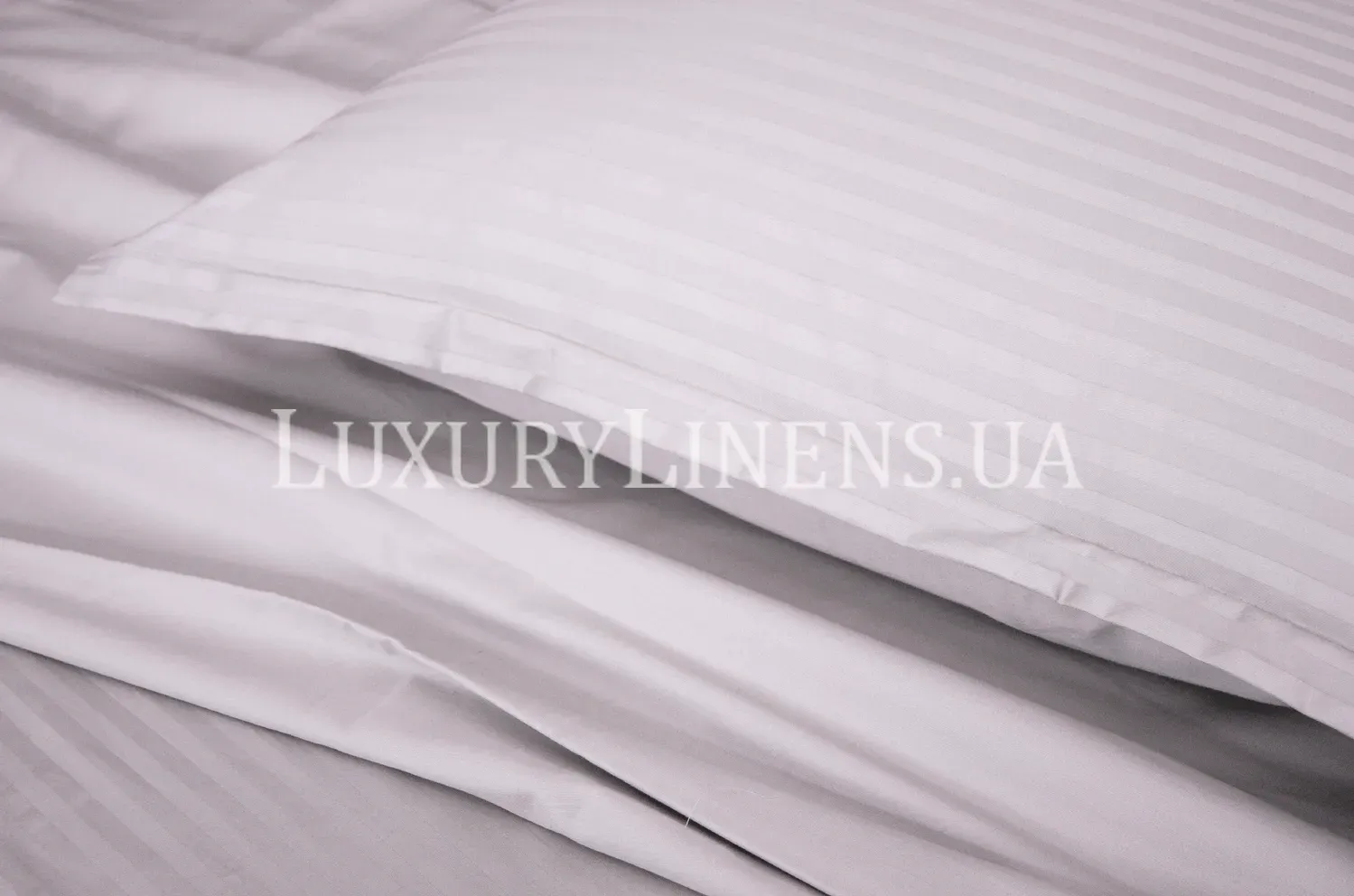 Постільна білизна LUXURY LINENS Stripe SHELL 100% бавовна, Двоспальні