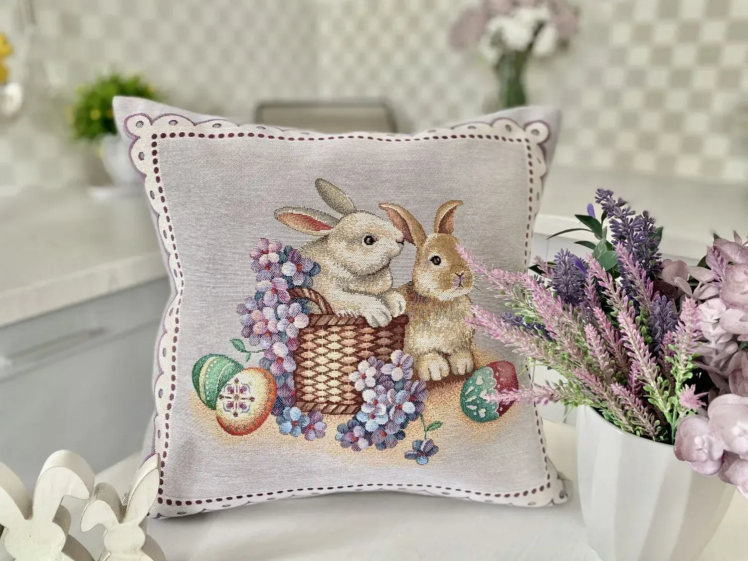 Наволочка гобеленова одностороння KISS1018