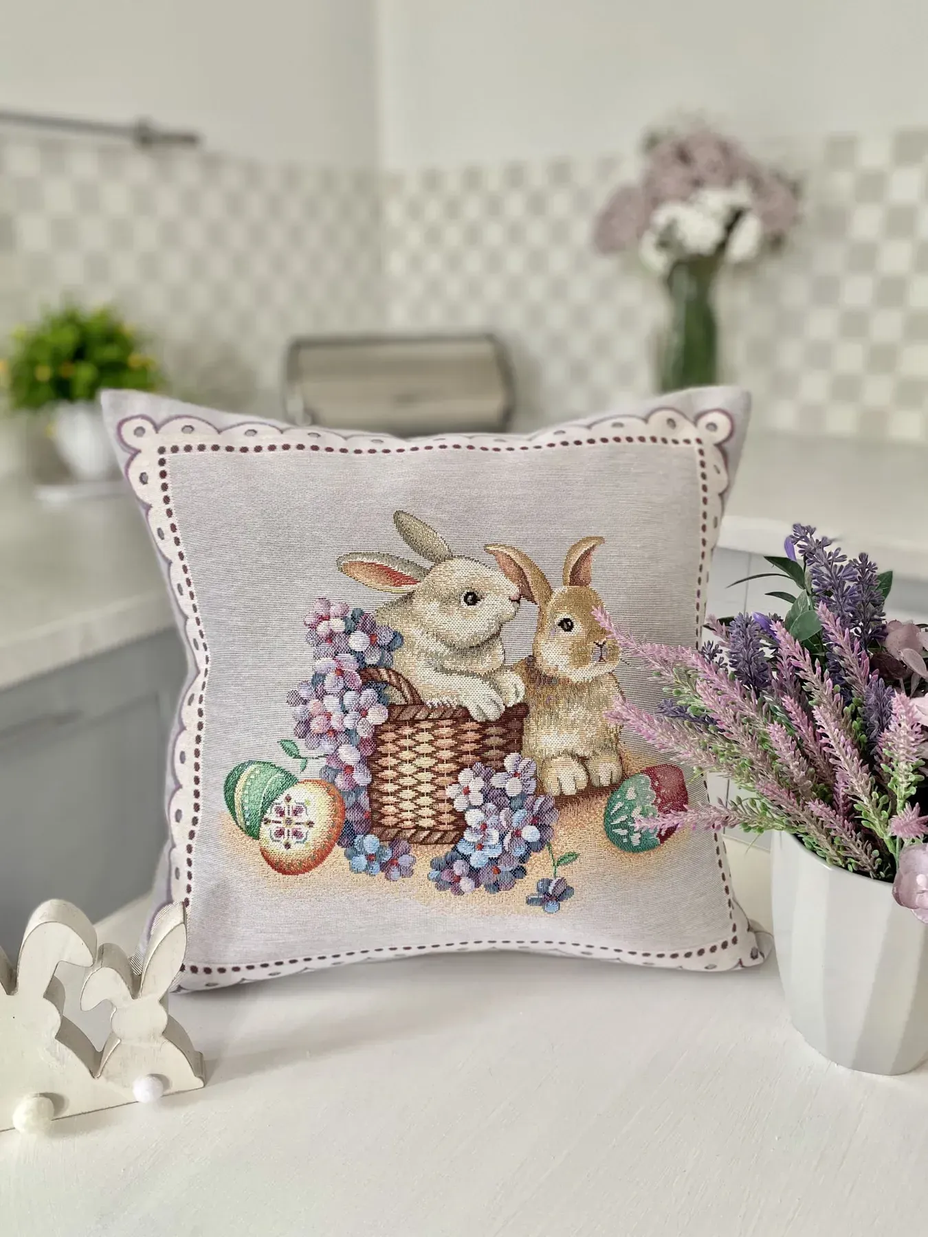 Наволочка гобеленова одностороння KISS1018