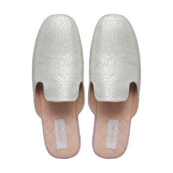 Кімнатні тапочки жіночі Pellagio біле срібло