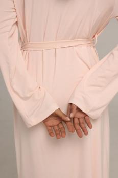 Довгий жіночий халат із мікромодала