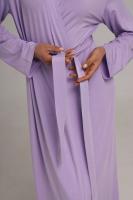 Довгий жіночий халат із мікромодала