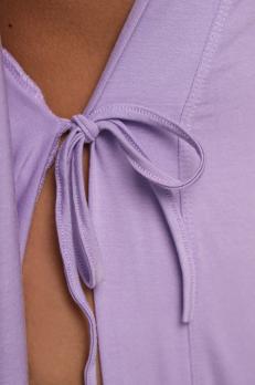 Довгий жіночий халат із мікромодала