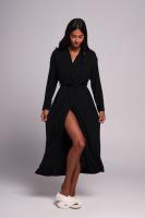 Довгий жіночий халат із мікромодала